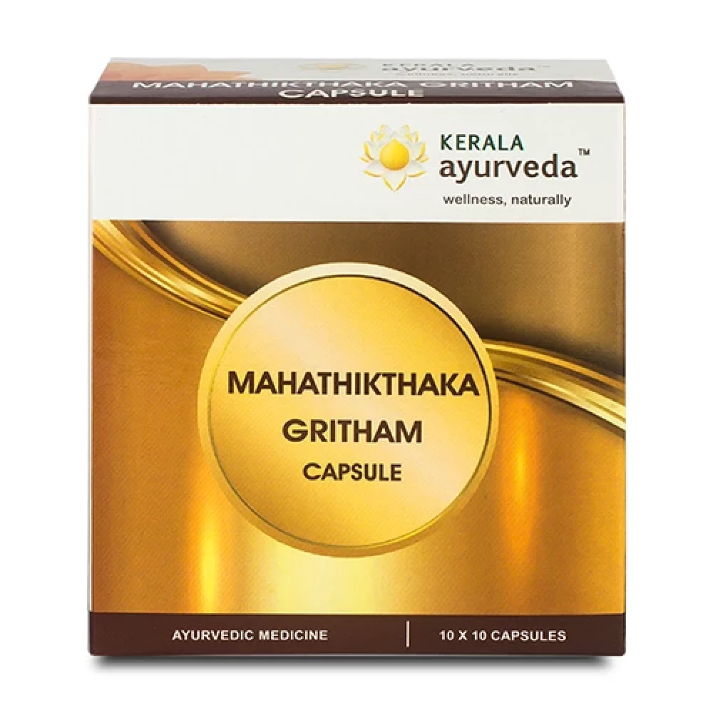 Kerala Ayurveda Mahathikthaka Gritham Capsule, 100 Tablets-1.webp
